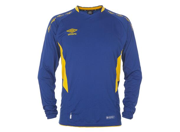 UMBRO UX-1 Jersey LS Blå/Gul XL Flott langermet spillertrøye 